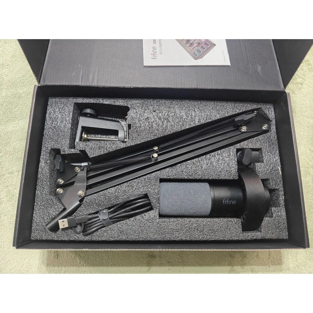 FIFINE K688CT Podcast Microphone Kit, USB/XLR Dynamic | New Open Box